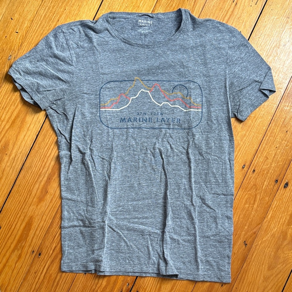 Marine Layer Heather Gray Graphic Tee